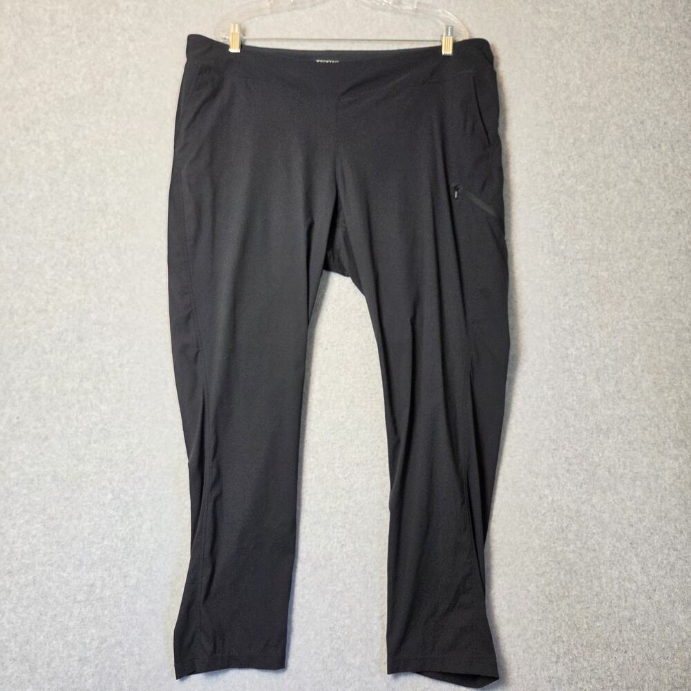 Mountain Hardwear Black Mid Rise Lightweight Joggers Women's Plus 1X Stretch